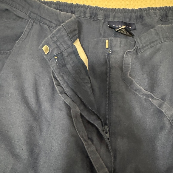 Venezia Navy Linen Pants Size 18/20 - Picture 6 of 8